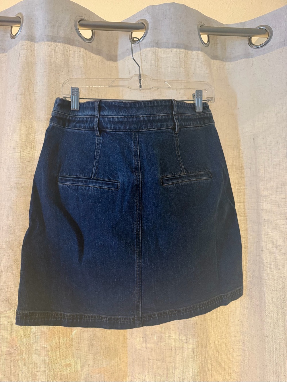 Pilcro Light Blue Printed Denim Skirt - Picture 3 of 4